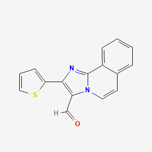molecular formula C16H10N2OS B5857782 2-(2-thienyl)imidazo[2,1-a]isoquinoline-3-carbaldehyde 
