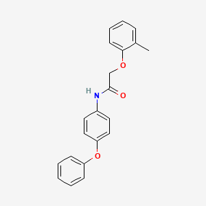 molecular formula C21H19NO3 B5857821 2-(2-methylphenoxy)-N-(4-phenoxyphenyl)acetamide 