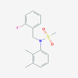 molecular formula C16H18FNO2S B5857825 N-(2,3-dimethylphenyl)-N-(2-fluorobenzyl)methanesulfonamide 