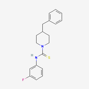 4-benzyl-N-(3-fluorophenyl)-1-piperidinecarbothioamide