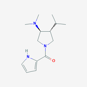 molecular formula C14H23N3O B5857838 (3S*,4R*)-4-isopropyl-N,N-dimethyl-1-(1H-pyrrol-2-ylcarbonyl)-3-pyrrolidinamine 