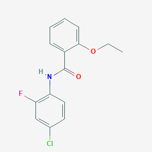 molecular formula C15H13ClFNO2 B5857872 N-(4-chloro-2-fluorophenyl)-2-ethoxybenzamide 