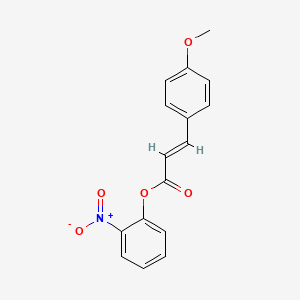 molecular formula C16H13NO5 B5857876 2-nitrophenyl 3-(4-methoxyphenyl)acrylate 