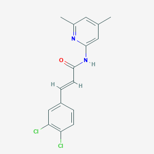 molecular formula C16H14Cl2N2O B5857909 3-(3,4-dichlorophenyl)-N-(4,6-dimethyl-2-pyridinyl)acrylamide 