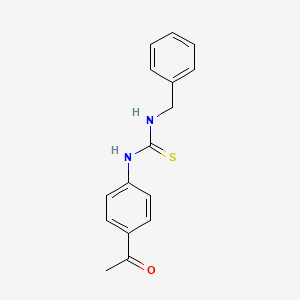 molecular formula C16H16N2OS B5857926 N-(4-acetylphenyl)-N'-benzylthiourea 