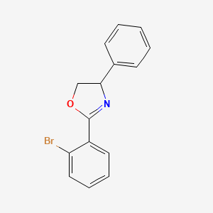 molecular formula C15H12BrNO B585793 2-(2-Bromophenyl)-4-phenyl-4,5-dihydrooxazole CAS No. 153233-81-9