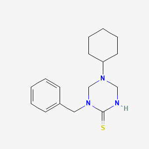 molecular formula C16H23N3S B5857936 1-benzyl-5-cyclohexyl-1,3,5-triazinane-2-thione 