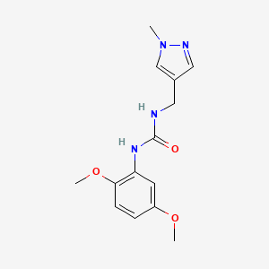 molecular formula C14H18N4O3 B5857948 N-(2,5-dimethoxyphenyl)-N'-[(1-methyl-1H-pyrazol-4-yl)methyl]urea 