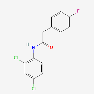 molecular formula C14H10Cl2FNO B5857950 N-(2,4-dichlorophenyl)-2-(4-fluorophenyl)acetamide 