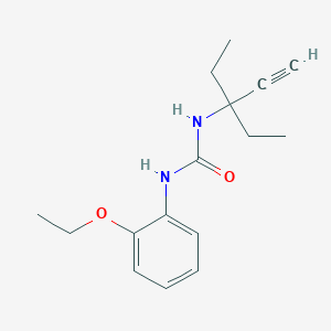 molecular formula C16H22N2O2 B5857968 N-(1,1-diethyl-2-propyn-1-yl)-N'-(2-ethoxyphenyl)urea 