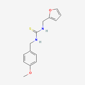 molecular formula C14H16N2O2S B5857999 N-(2-furylmethyl)-N'-(4-methoxybenzyl)thiourea 