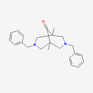 molecular formula C23H28N2O B5858013 3,7-dibenzyl-1,5-dimethyl-3,7-diazabicyclo[3.3.1]nonan-9-one CAS No. 5648-17-9