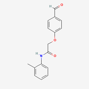 molecular formula C16H15NO3 B5858028 2-(4-formylphenoxy)-N-(2-methylphenyl)acetamide 