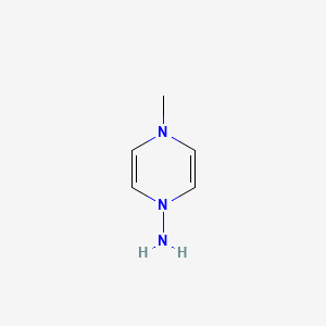 molecular formula C5H9N3 B585803 1(4h)-Pyrazinamine,4-methyl- CAS No. 156892-28-3
