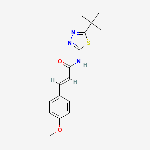 N-(5-tert-butyl-1,3,4-thiadiazol-2-yl)-3-(4-methoxyphenyl)acrylamide
