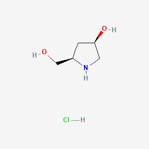 (3R,5R)-5-(hydroxymethyl)pyrrolidin-3-ol hydrochloride