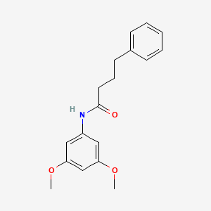 molecular formula C18H21NO3 B5858056 N-(3,5-dimethoxyphenyl)-4-phenylbutanamide 
