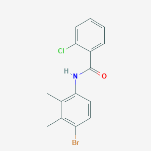 molecular formula C15H13BrClNO B5858065 N-(4-bromo-2,3-dimethylphenyl)-2-chlorobenzamide 