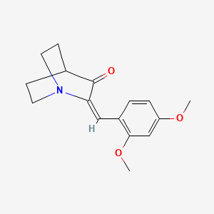 molecular formula C16H19NO3 B5858073 2-(2,4-dimethoxybenzylidene)quinuclidin-3-one 