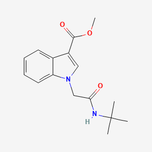 molecular formula C16H20N2O3 B5858102 methyl 1-[2-(tert-butylamino)-2-oxoethyl]-1H-indole-3-carboxylate 