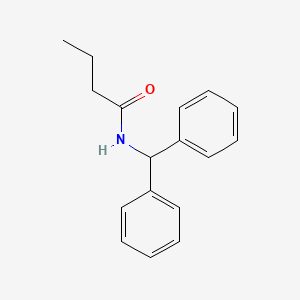 molecular formula C17H19NO B5858104 N-(diphenylmethyl)butanamide 