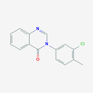 molecular formula C15H11ClN2O B5858107 3-(3-chloro-4-methylphenyl)-4(3H)-quinazolinone 
