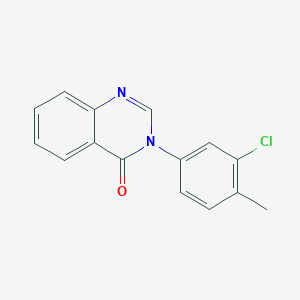 molecular formula C15H11ClN2O B5858107 3-(3-氯-4-甲基苯基)-4(3H)-喹唑啉酮 