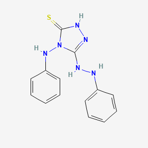 4-anilino-5-(2-phenylhydrazino)-4H-1,2,4-triazole-3-thiol