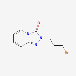 molecular formula C9H10BrN3O B585814 2-(3-溴丙基)-1,2,4-三唑吡啶-3-酮 CAS No. 1094305-62-0