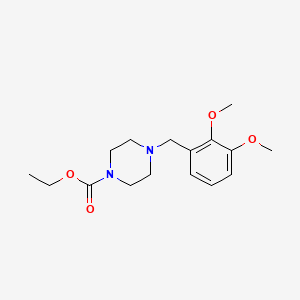 molecular formula C16H24N2O4 B5858141 ethyl 4-(2,3-dimethoxybenzyl)-1-piperazinecarboxylate 
