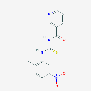 N-{[(2-methyl-5-nitrophenyl)amino]carbonothioyl}nicotinamide