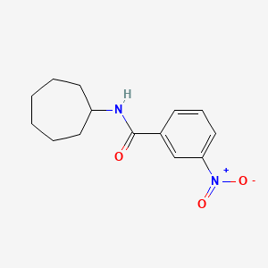 molecular formula C14H18N2O3 B5858177 N-cycloheptyl-3-nitrobenzamide CAS No. 5346-10-1