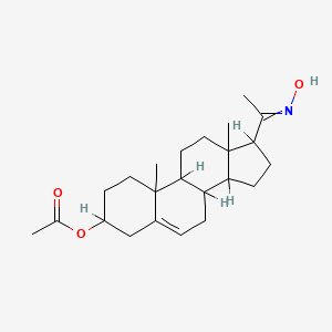 molecular formula C23H35NO3 B5858180 20-(hydroxyimino)pregn-5-en-3-yl acetate 