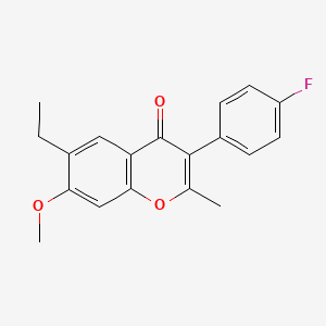 6-ethyl-3-(4-fluorophenyl)-7-methoxy-2-methyl-4H-chromen-4-one