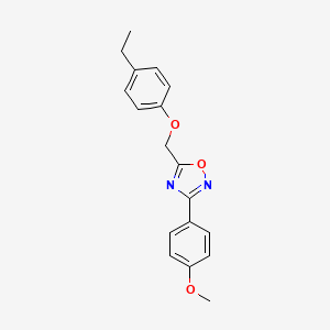 5-[(4-ethylphenoxy)methyl]-3-(4-methoxyphenyl)-1,2,4-oxadiazole