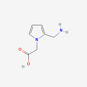 B585822 [2-(Aminomethyl)-1H-pyrrol-1-yl]acetic acid CAS No. 145041-27-6