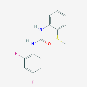 N-(2,4-difluorophenyl)-N'-[2-(methylthio)phenyl]urea