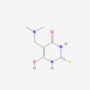 molecular formula C7H11N3O2S B5858233 5-[(dimethylamino)methyl]-6-hydroxy-2-thioxo-2,3-dihydro-4(1H)-pyrimidinone 