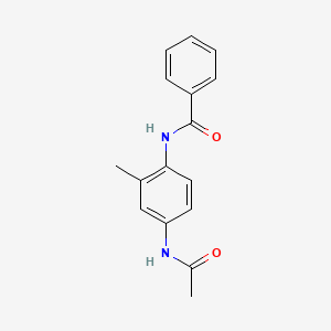 molecular formula C16H16N2O2 B5858238 N-[4-(acetylamino)-2-methylphenyl]benzamide 