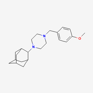 molecular formula C22H32N2O B5858258 1-(2-adamantyl)-4-(4-methoxybenzyl)piperazine 
