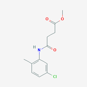 molecular formula C12H14ClNO3 B5858278 methyl 4-[(5-chloro-2-methylphenyl)amino]-4-oxobutanoate 