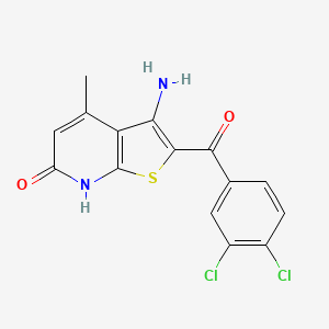 molecular formula C15H10Cl2N2O2S B5858286 3-amino-2-(3,4-dichlorobenzoyl)-4-methylthieno[2,3-b]pyridin-6(7H)-one 