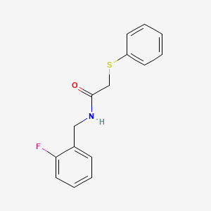 N-(2-fluorobenzyl)-2-(phenylthio)acetamide