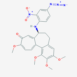 molecular formula C26H25N5O7 B058583 (2-Nitro-4-azidophenyl)deacetylcolchicine CAS No. 111348-67-5