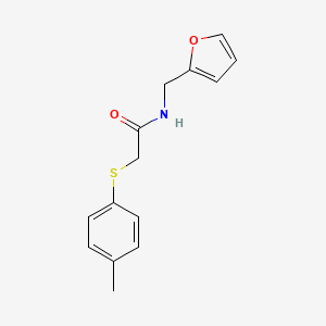 molecular formula C14H15NO2S B5858303 N-(2-furylmethyl)-2-[(4-methylphenyl)thio]acetamide 