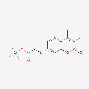 molecular formula C17H20O5 B5858309 tert-butyl [(3,4-dimethyl-2-oxo-2H-chromen-7-yl)oxy]acetate 
