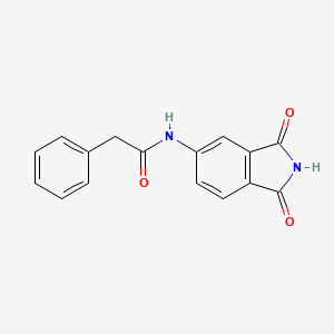 N-(1,3-dioxo-2,3-dihydro-1H-isoindol-5-yl)-2-phenylacetamide