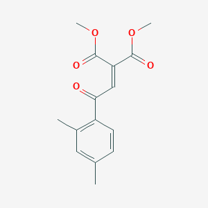 molecular formula C15H16O5 B5858343 dimethyl [2-(2,4-dimethylphenyl)-2-oxoethylidene]malonate 