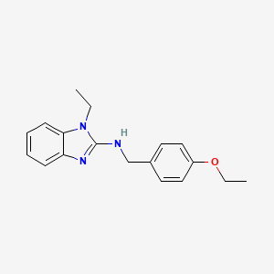 molecular formula C18H21N3O B5858357 N-(4-ethoxybenzyl)-1-ethyl-1H-benzimidazol-2-amine 