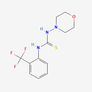 molecular formula C12H14F3N3OS B5858364 N-4-morpholinyl-N'-[2-(trifluoromethyl)phenyl]thiourea 